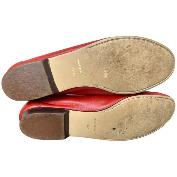 Vintage Pappagallo Penny Loafer Womens 10M Red/Orange  Leather  Casual Preppy - Picture 16 of 16